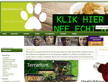 Tablet Screenshot of dierenstore.nl